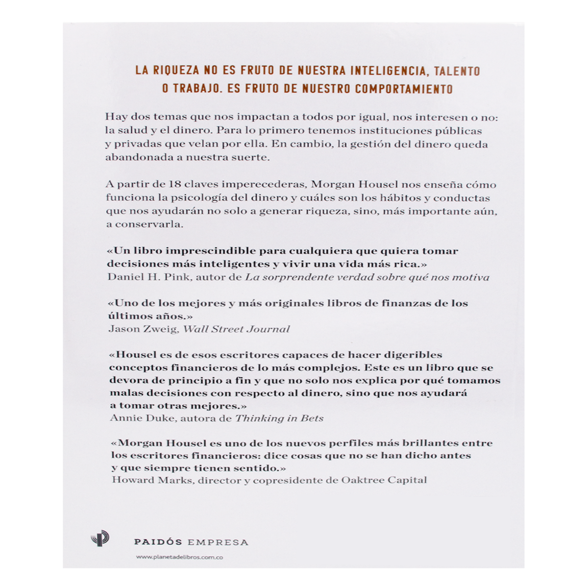 La Psicologia del dinero, como piensan los ricos