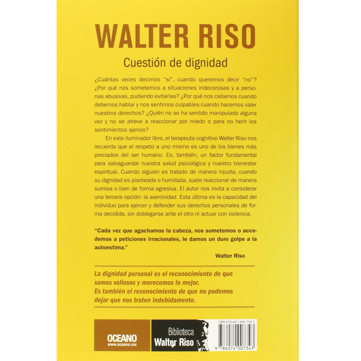 Cuestión de dignidad