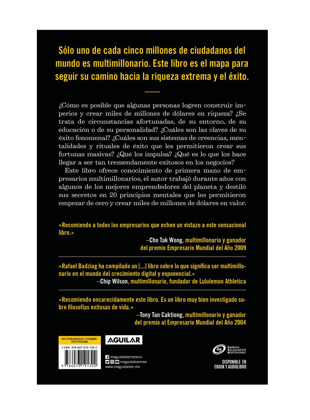 El secreto multimillonario: 20 Principios de riqueza y éxito