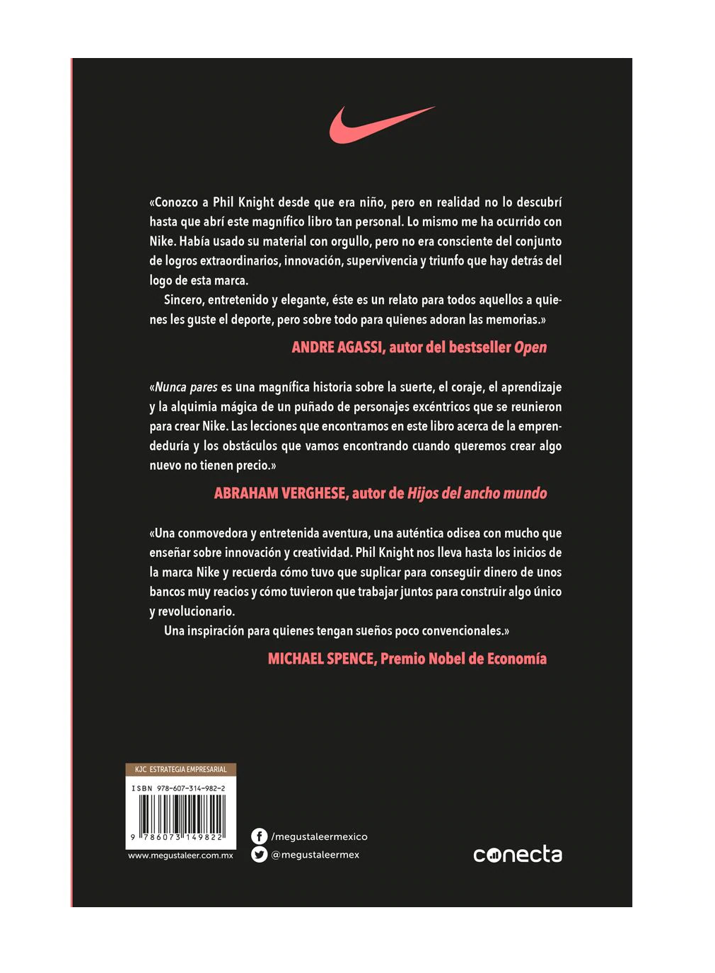 Nunca pares - Autobiografía del fundador de NIKE -