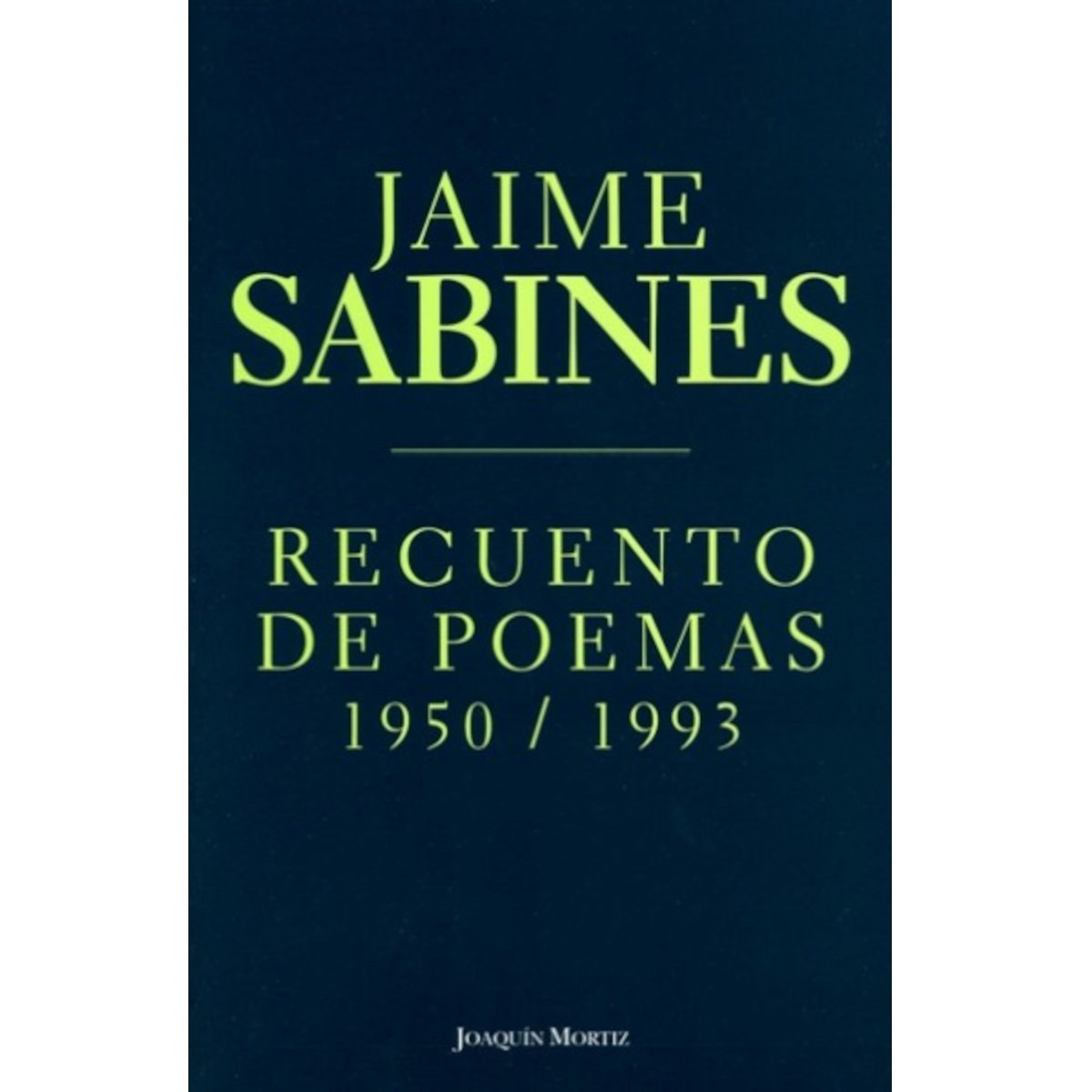 Recuento de poemas 1950 / 1993
