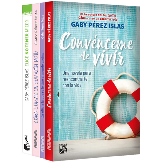 Paquete de 4 Libros de la escritora Gaby Pérez Islas